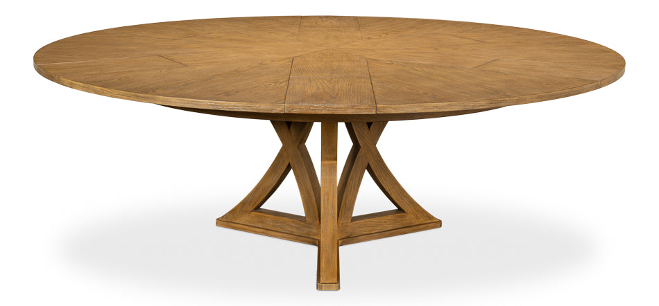 American Home Furniture | Sarreid - Casual Jupe Dining Table Heather Gry Lg 