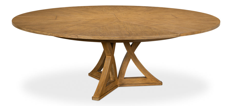 American Home Furniture | Sarreid - Casual Jupe Dining Table Heather Gry Lg 