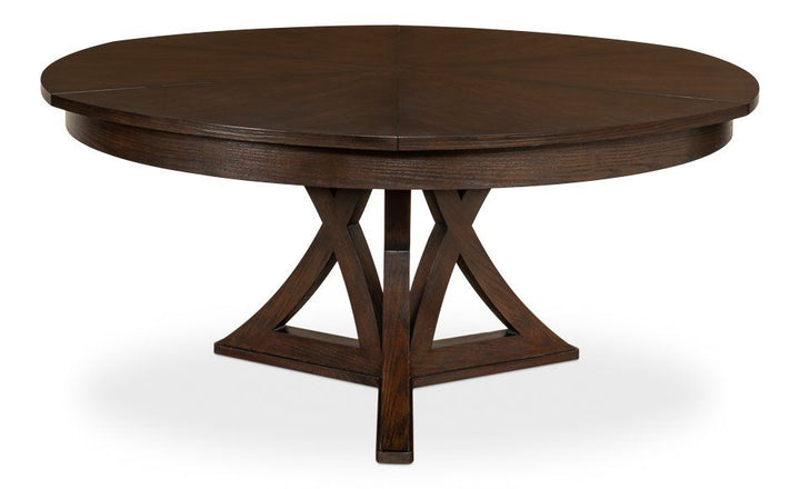 Casual Jupe Dining Table Lg Burnt Brown