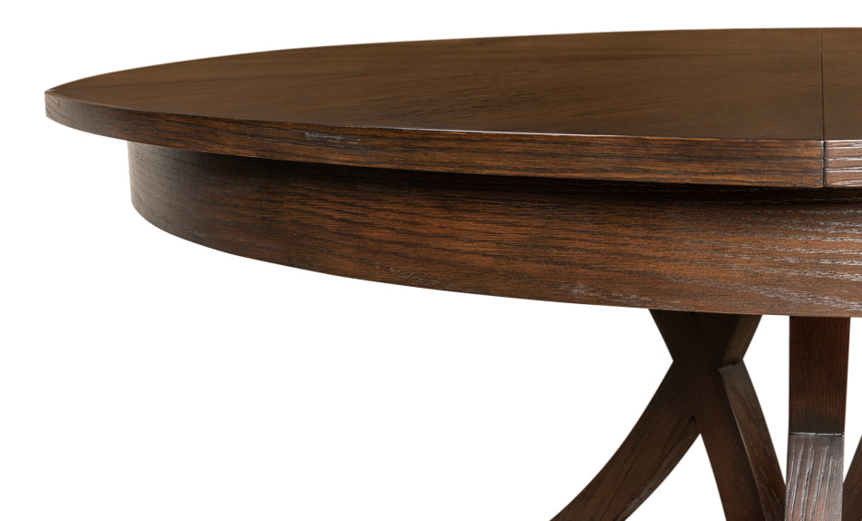 American Home Furniture | Sarreid - Casual Jupe Dining Table Lg Burnt Brown 