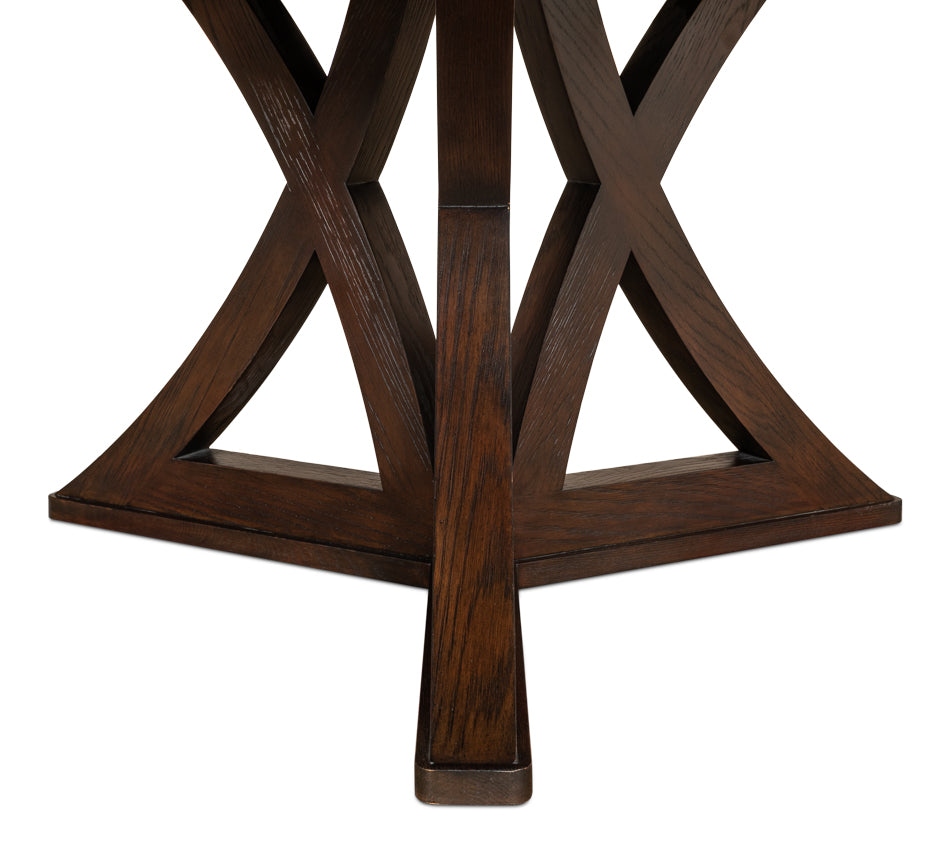 American Home Furniture | Sarreid - Casual Jupe Dining Table Lg Burnt Brown 