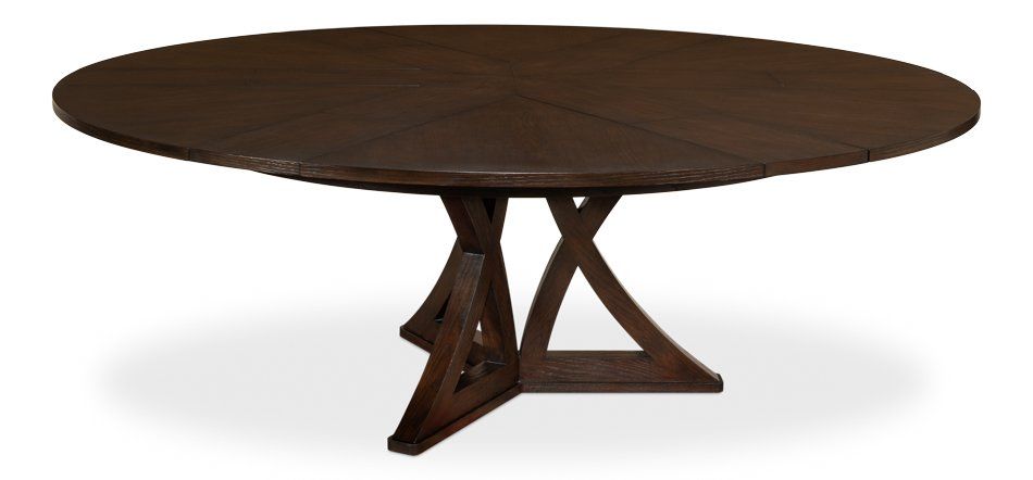 Casual Jupe Dining Table Lg Burnt Brown