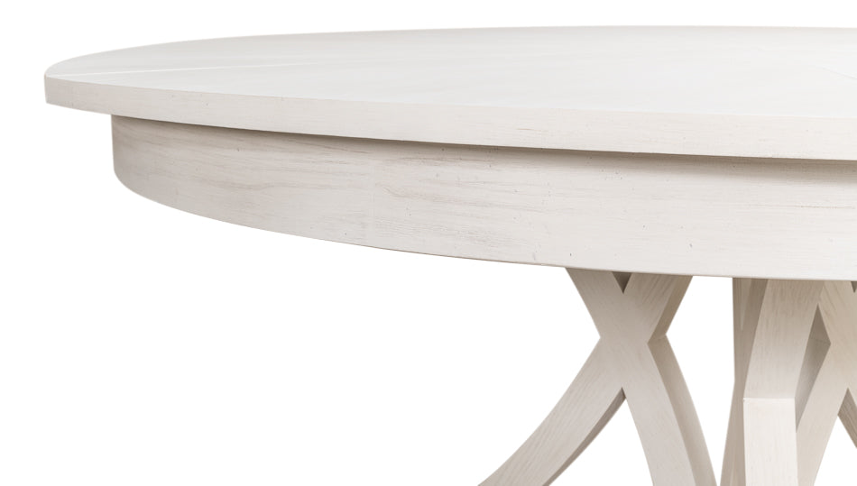 American Home Furniture | Sarreid - Casual Jupe Dining Table Working Wht Lg 