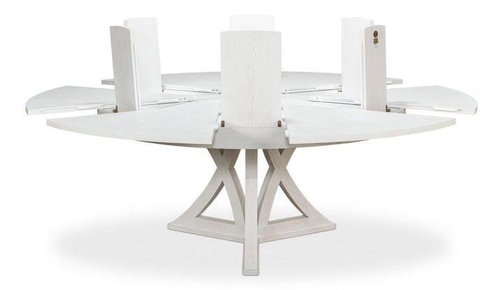 Casual Jupe Dining Table Working Wht Lg