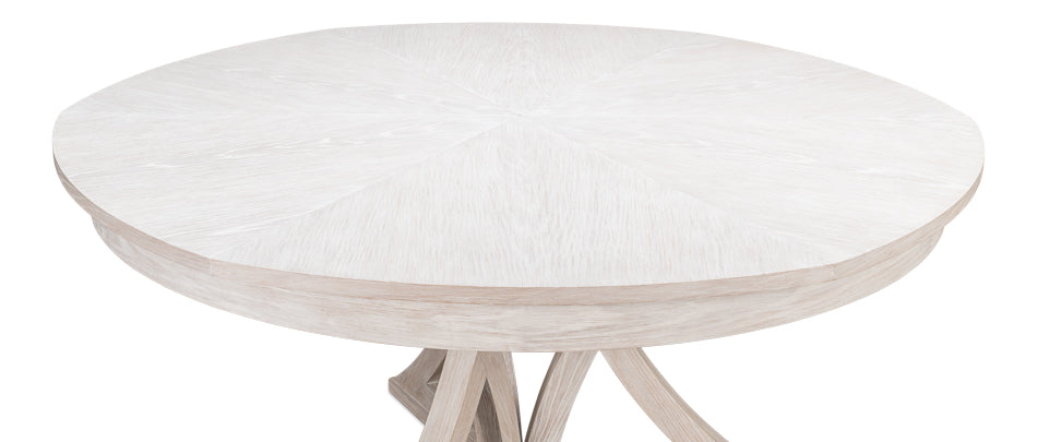 American Home Furniture | Sarreid - Casual Jupe Dining Table Whtwash Wht Lg 