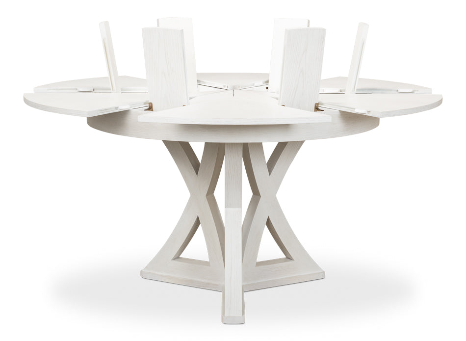 American Home Furniture | Sarreid - Casual Jupe Dining Table - Small Work Wht