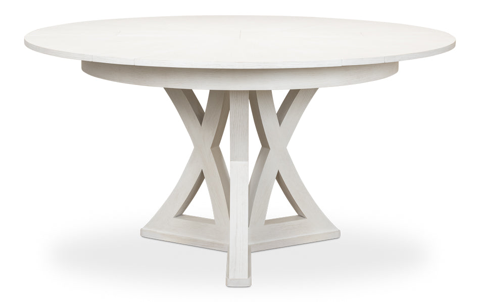 American Home Furniture | Sarreid - Casual Jupe Dining Table - Small Work Wht