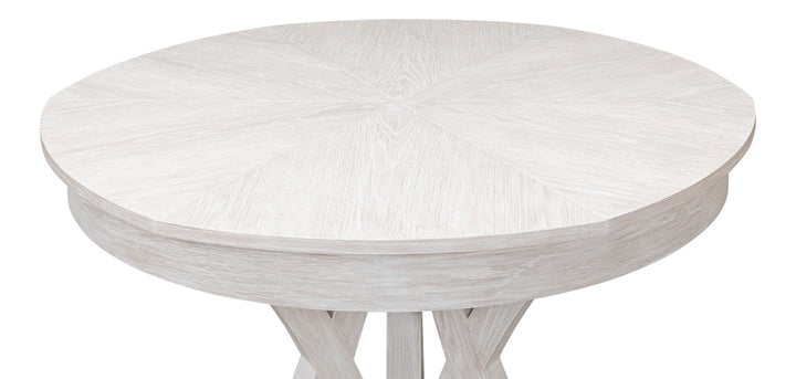 American Home Furniture | Sarreid - Casual Jupe Dining Table Whtwash Wht Sm 