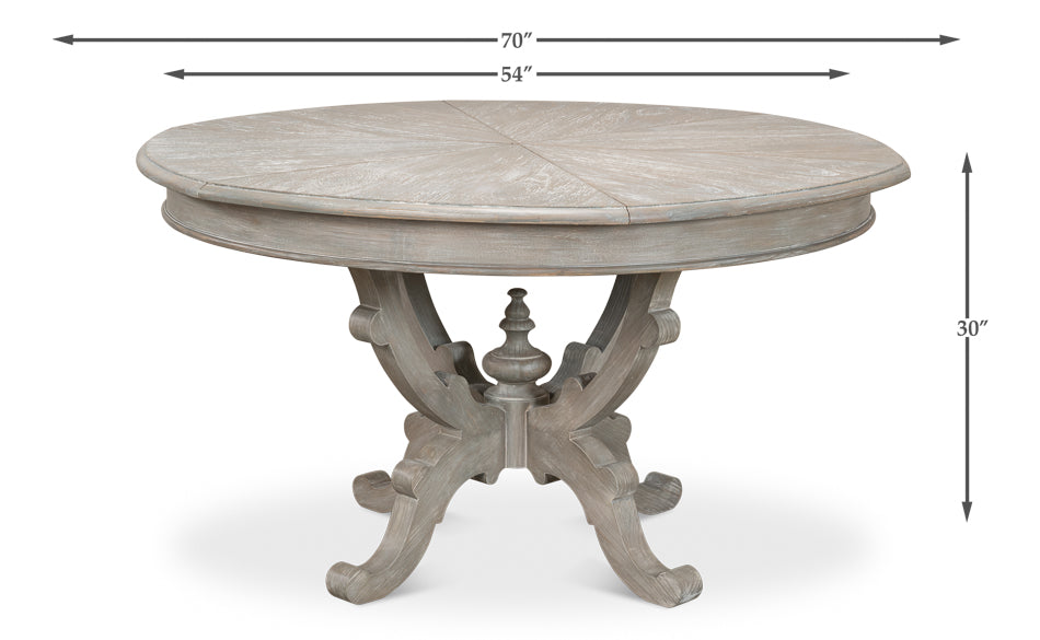 American Home Furniture | Sarreid - Arles Equestrian Jupe Dining Table