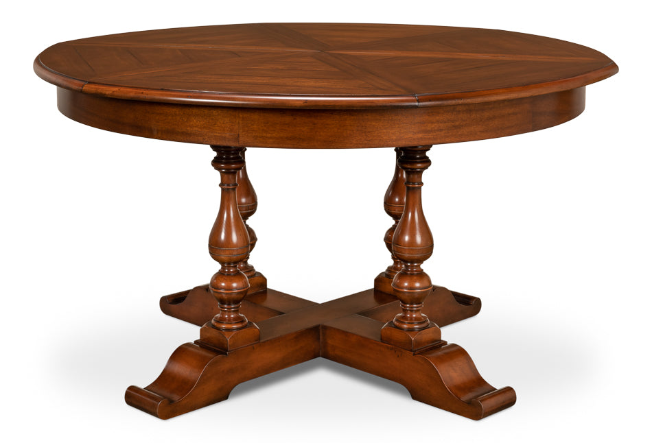 American Home Furniture | Sarreid - Walnut Jupe Dining Table - Medium