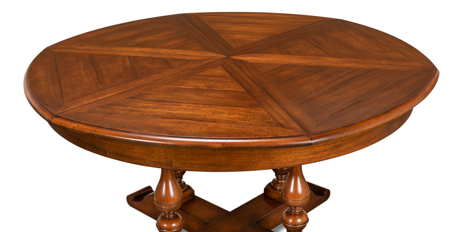 American Home Furniture | Sarreid - Walnut Jupe Dining Table - Medium