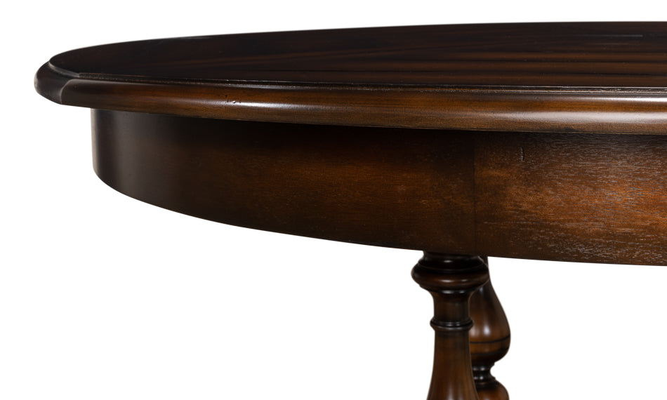 American Home Furniture | Sarreid - Walnut Jupe Dining Table Medium - Ebony