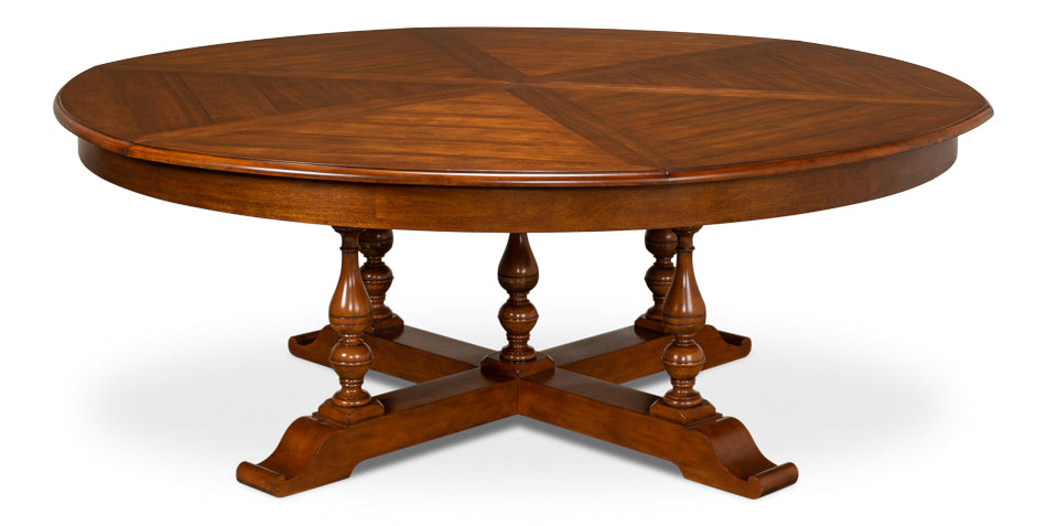 American Home Furniture | Sarreid - Walnut Jupe Dining Table - Ex-Large