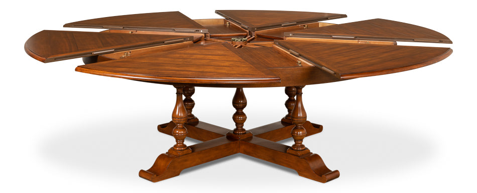 American Home Furniture | Sarreid - Walnut Jupe Dining Table - Ex-Large