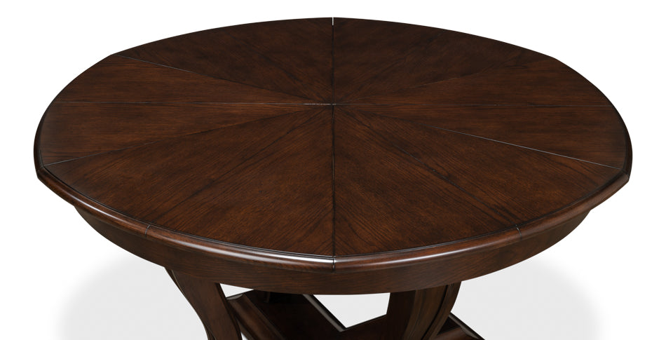 American Home Furniture | Sarreid - Metropolitan Jupe Dining Tbl - Med Umbria