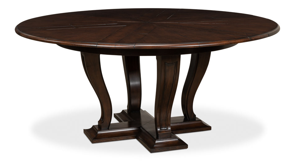 American Home Furniture | Sarreid - Metropolitan Jupe Dining Tbl - Med Umbria