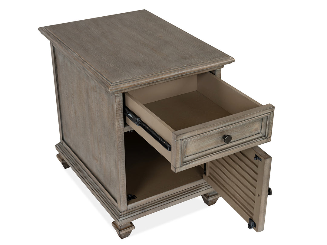Lancaster Dovetail Grey Chairside End Table - T4352-10