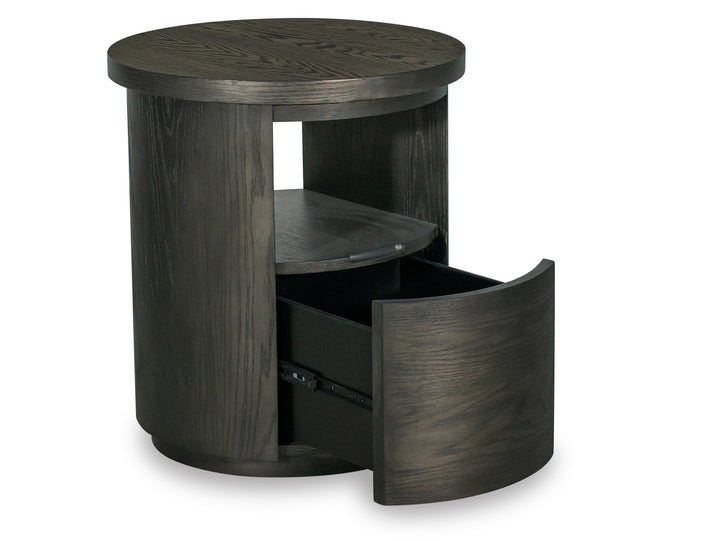 Bosley Coffee Bean Round End Table - T5762-05