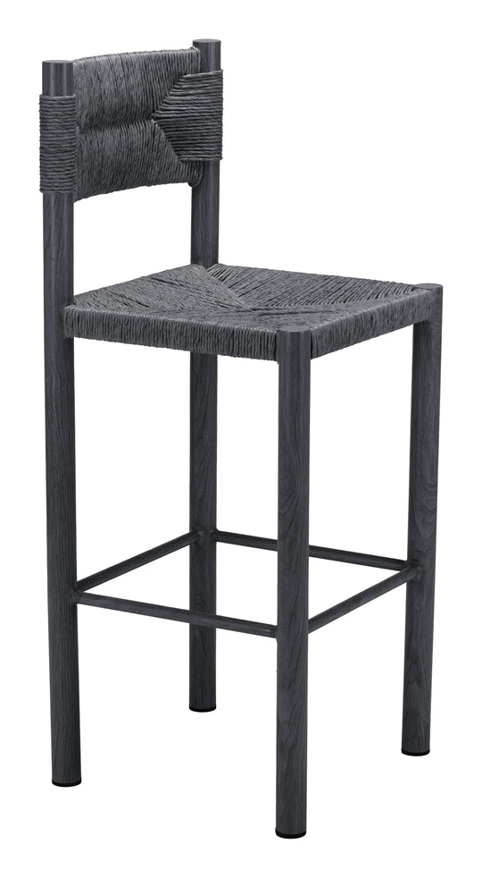 Zuo Iska Barstool (Set of 2) Black BAR STOOLS + COUNTER STOOLS