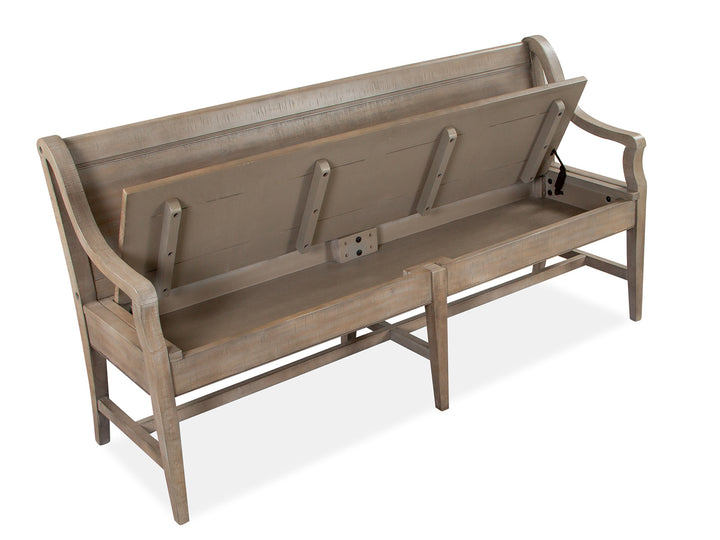 Paxton Place Dovetail Grey Bench - D4805-79