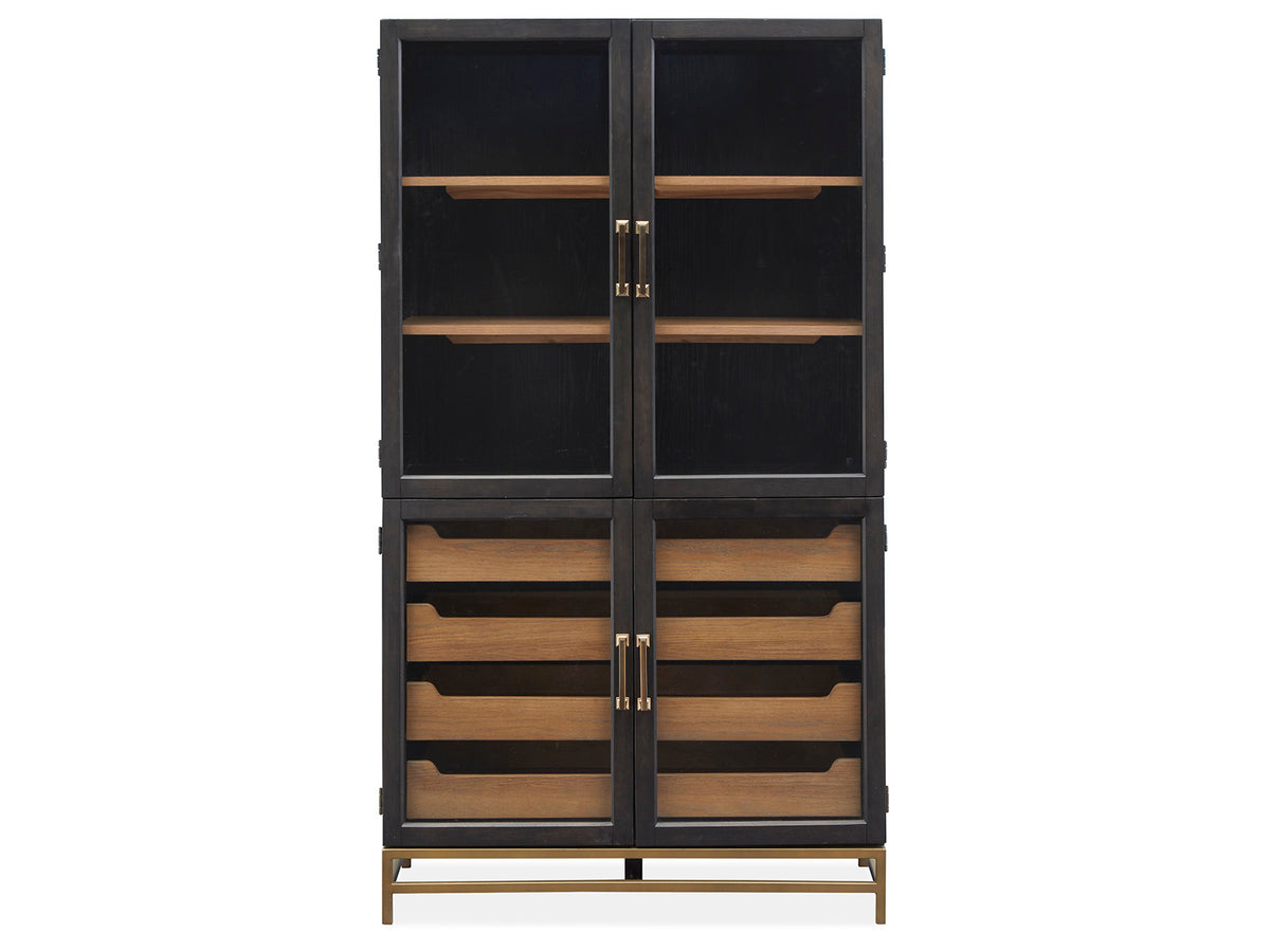 Lindon Coffee Bean Two Tone Cabinet - D5570-01B