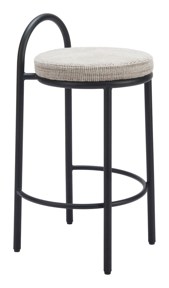 Zuo Sisal Counter Stool (Set of 2) Beige Tweed BAR STOOLS + COUNTER STOOLS