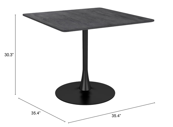 Molly Dining Table Black - AmericanHomeFurniture