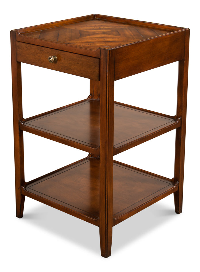 American Home Furniture | Sarreid - Triple Shelf Occasional Table