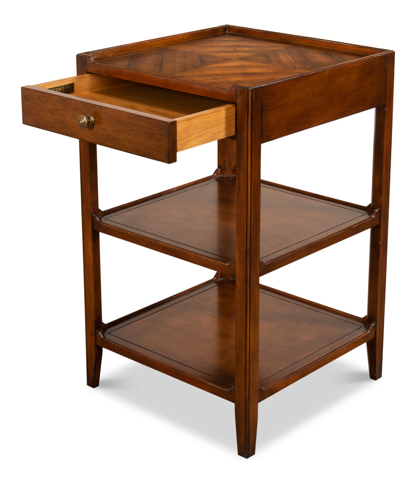 American Home Furniture | Sarreid - Triple Shelf Occasional Table