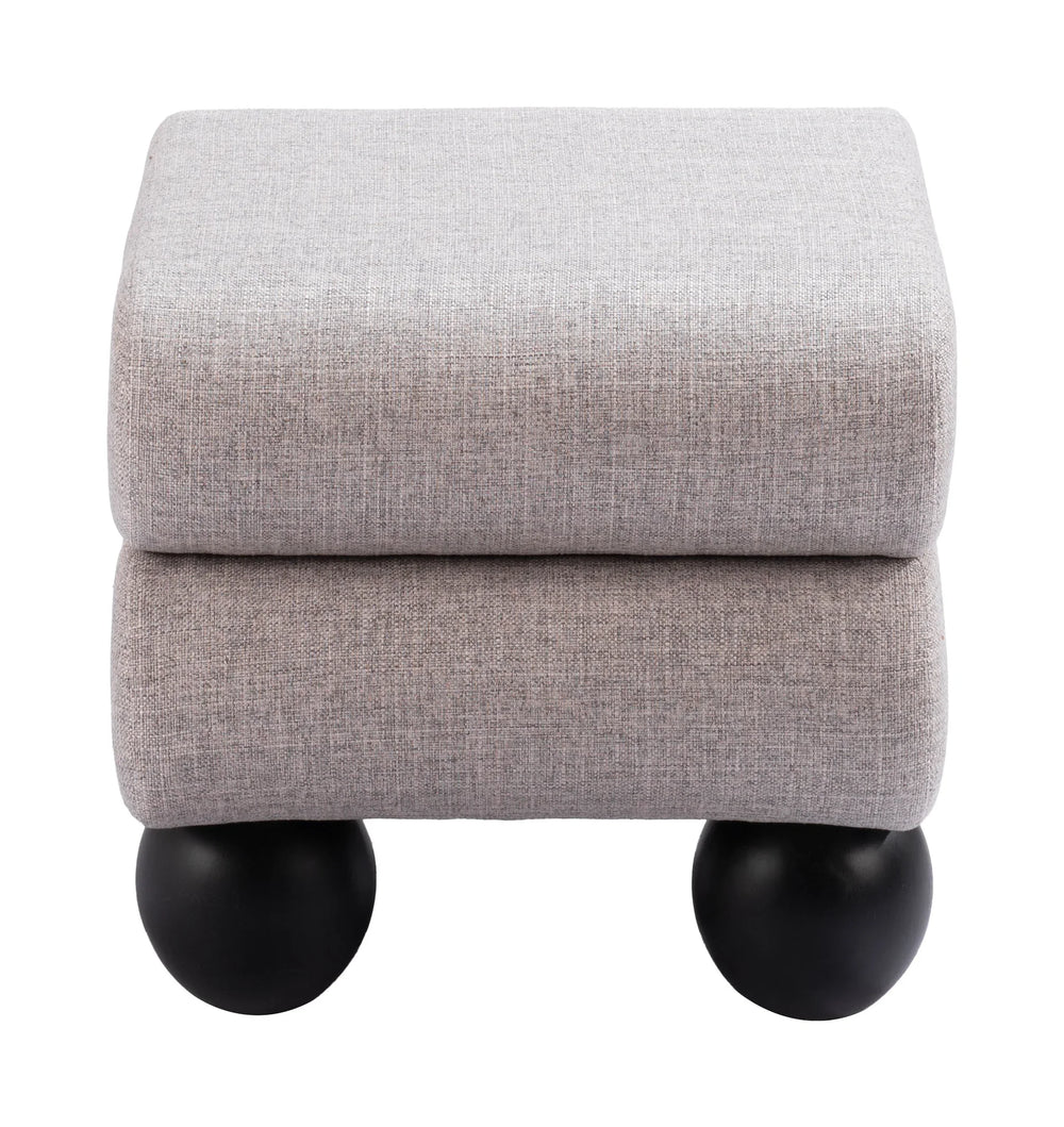 Davao Ottoman Gray - AmericanHomeFurniture