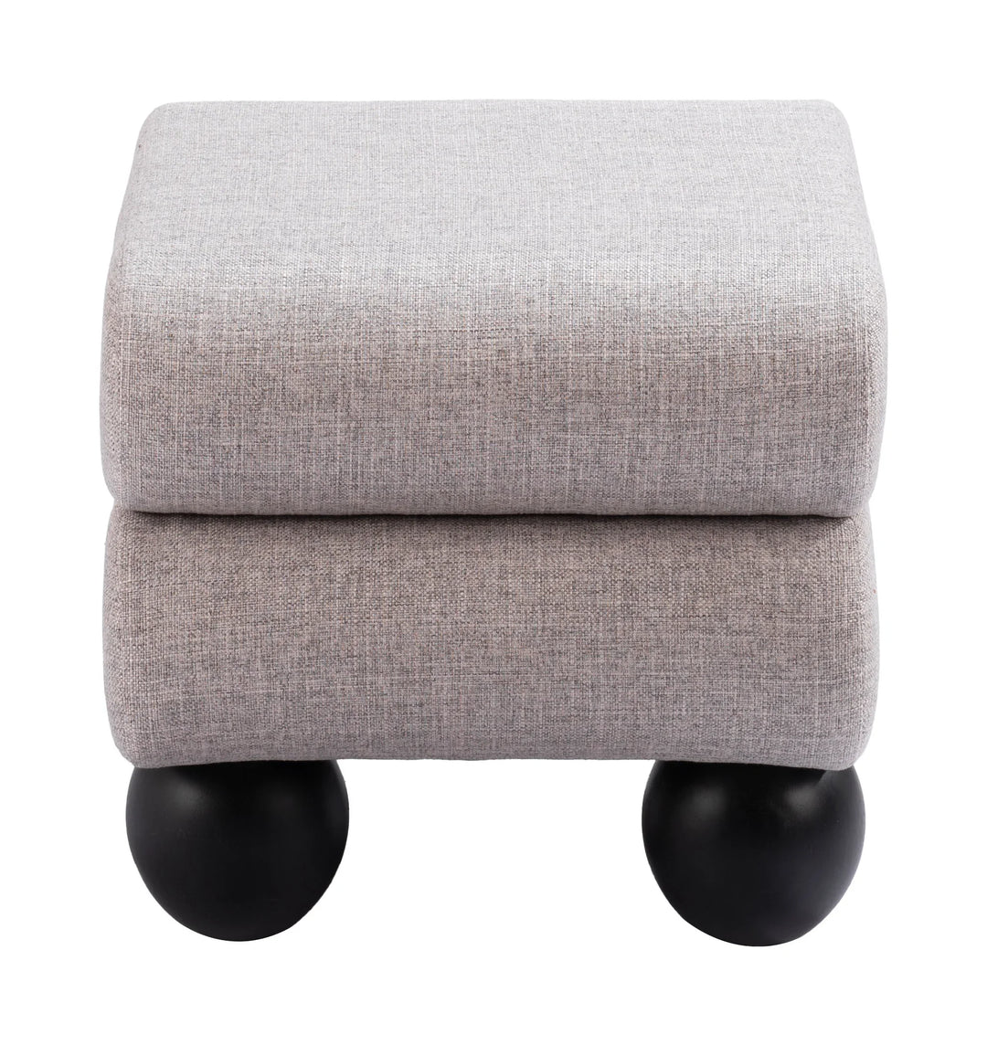 Davao Ottoman Gray - AmericanHomeFurniture