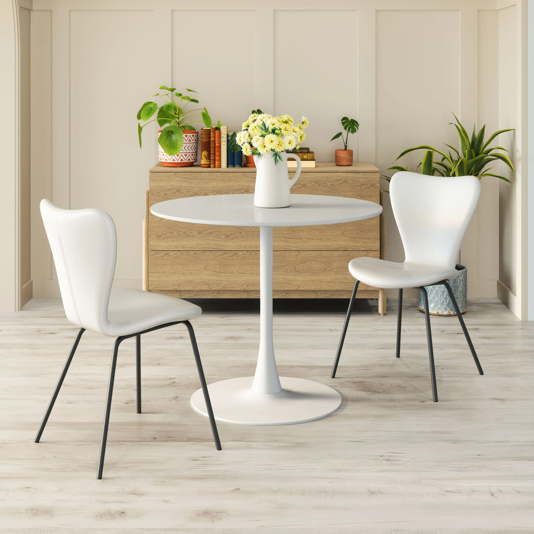 Torlo Dining Chair (Set of 2) White - AmericanHomeFurniture