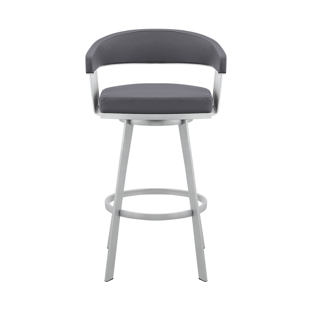 22"W x 21"D x 38"H / Slate Gray/Silver