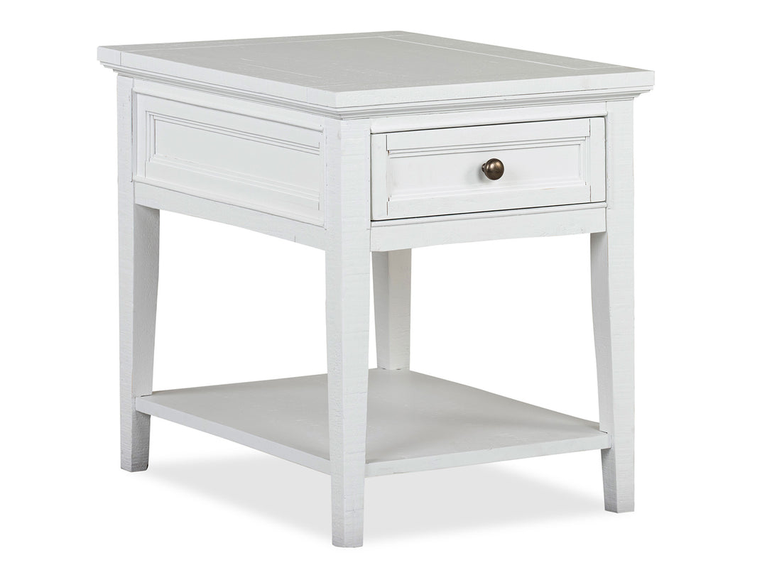 Heron Cove Chalk White Rectangular End Table - T4400-03