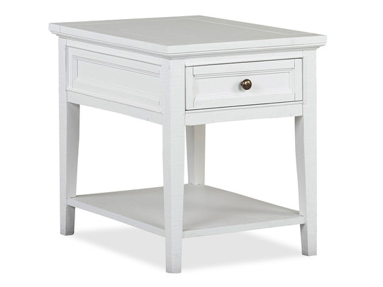 Heron Cove Chalk White Rectangular End Table - T4400-03