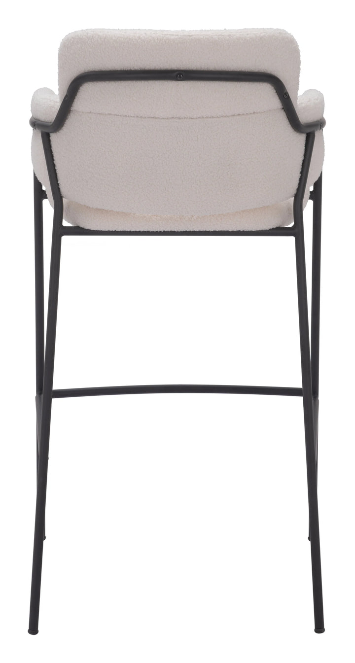 Marcel Barstool (Set of 2) Cream - AmericanHomeFurniture