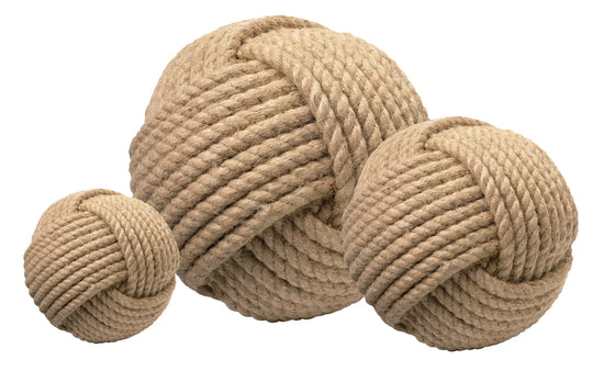 Jamie Young Jute Spheres (Set of 3) DECORATIVE OBJECTS