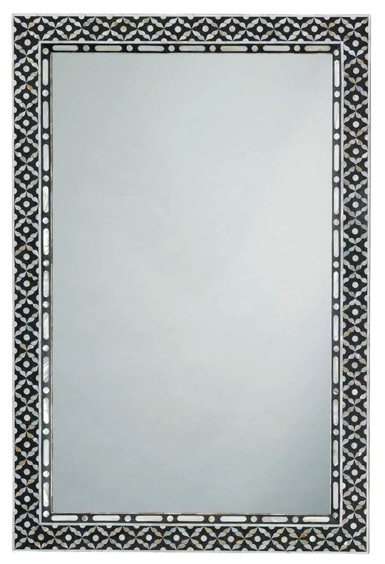 Jamie Young Evelyn Mother of Pearl Rectangle Wall Mirror WALL MIRRORS