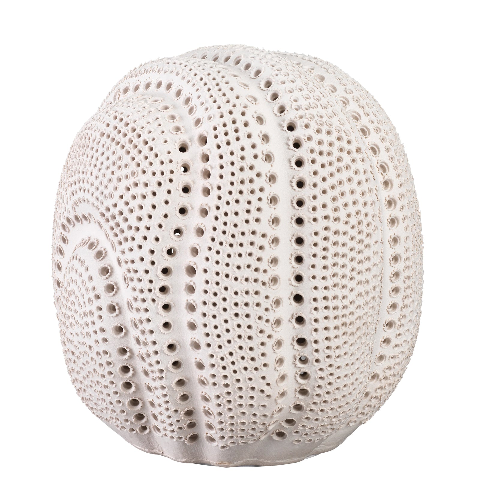 Jamie Young Lunar Porcelain Decorative Sphere, White DECORATIVE OBJECTS