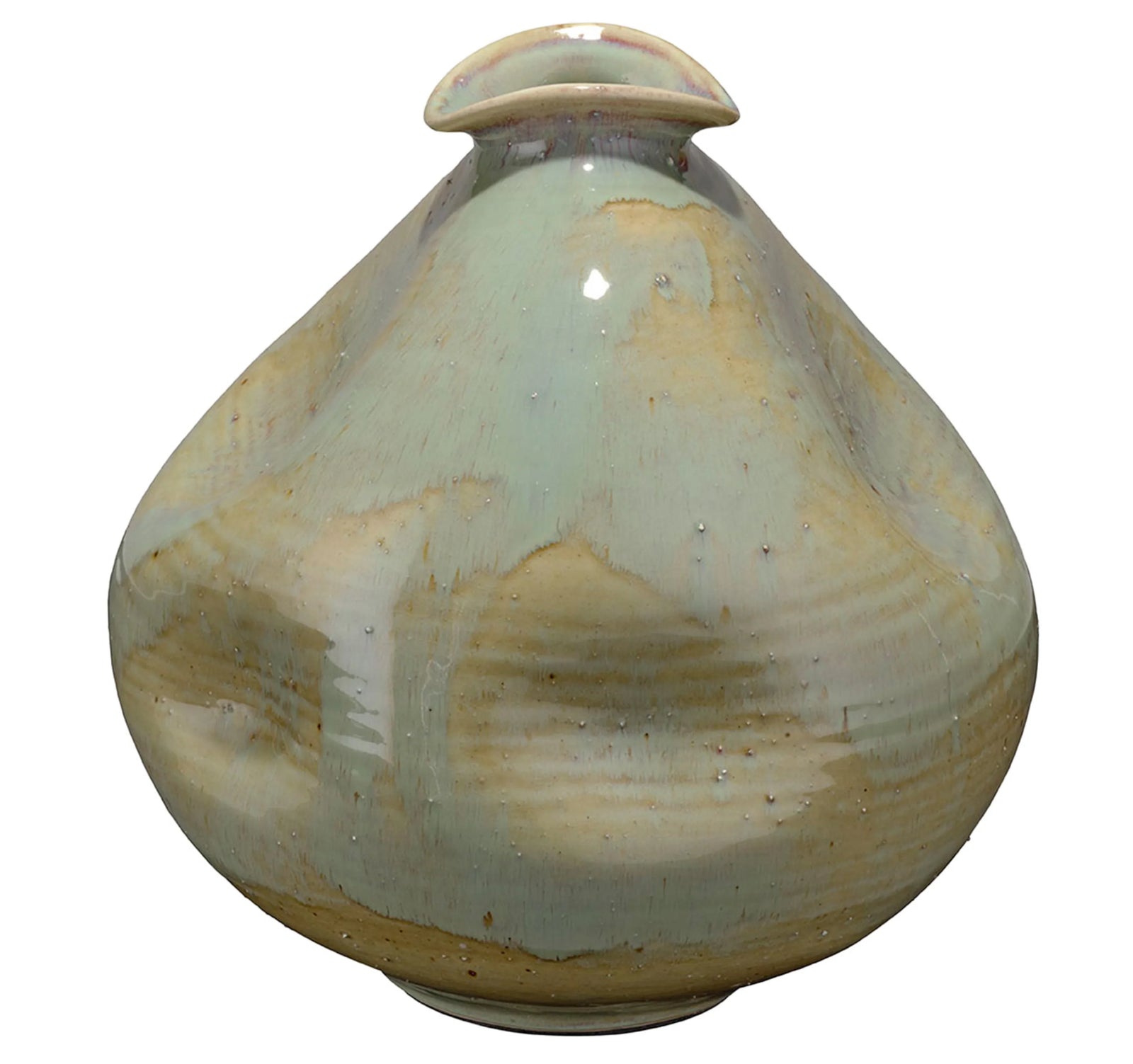 Jamie Young Madrid Dimpled Ceramic Decorative Vase VASES, JARS, + BOTTLES