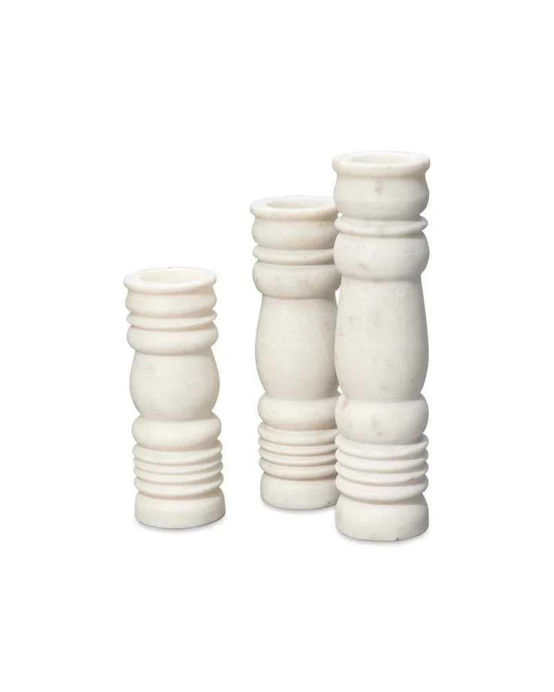 Monument Marble Candlesticks (set of 3) - AmericanHomeFurniture