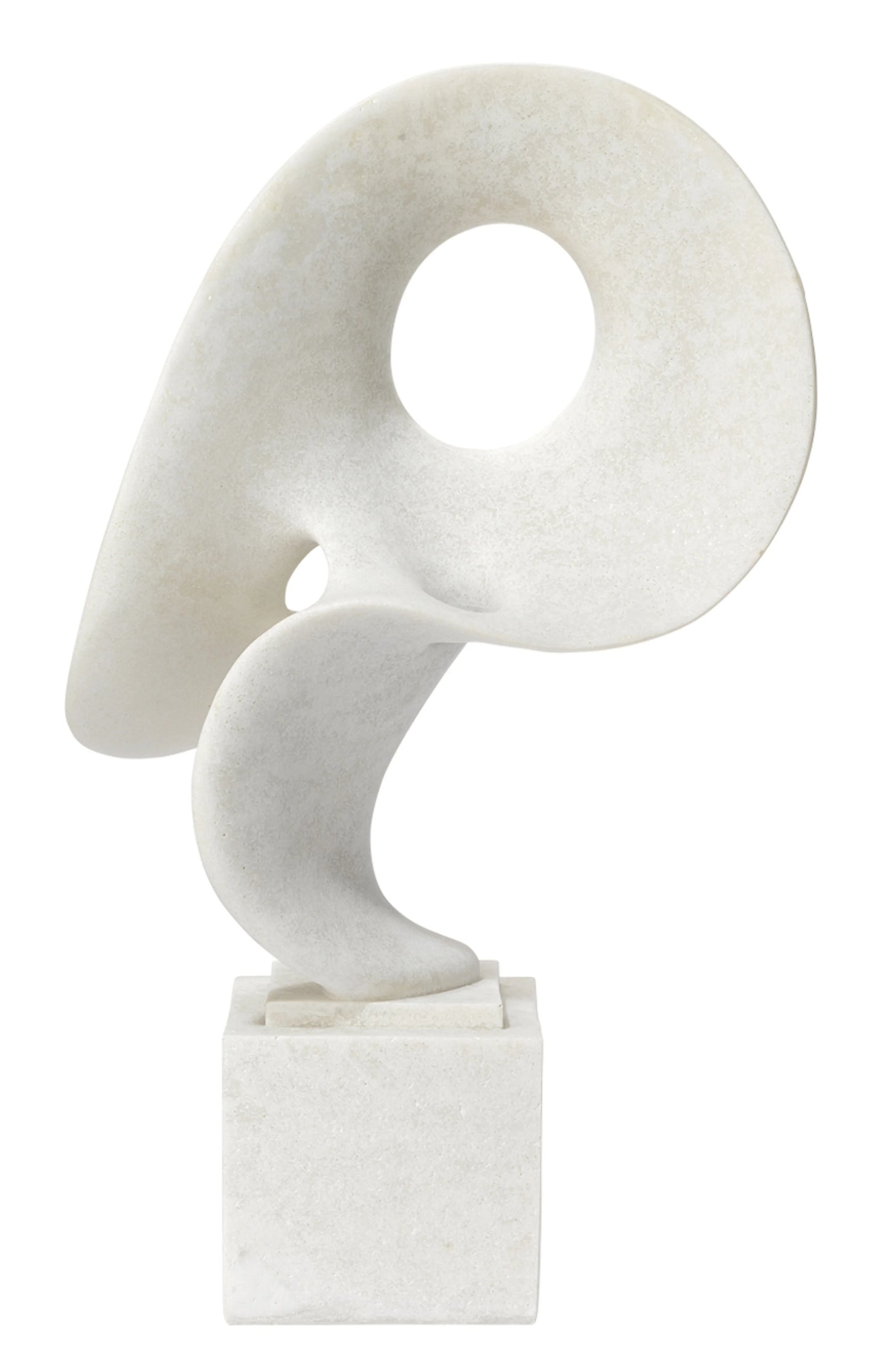Jamie Young Obscure Resin Decorative Table Object, White DECORATIVE OBJECTS