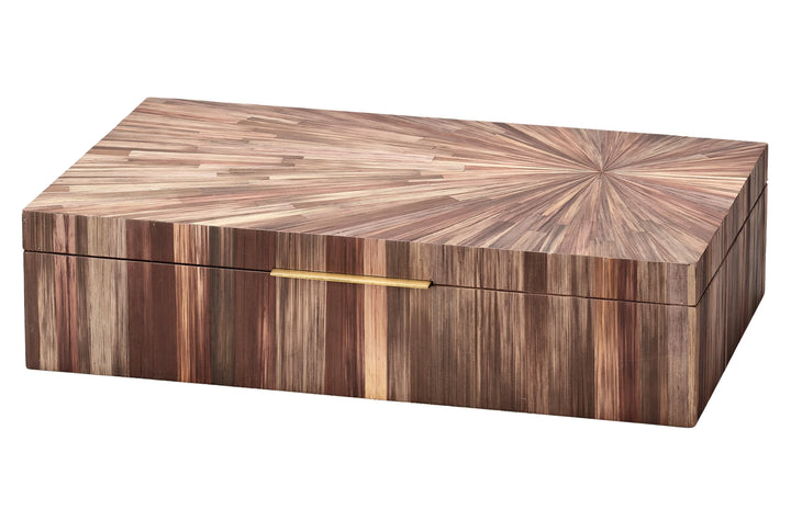 Palm Marquetry Decorative Box - AmericanHomeFurniture