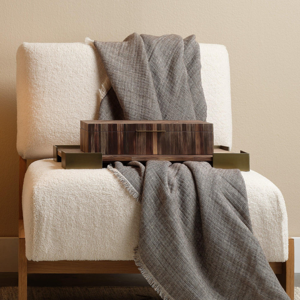 Palm Marquetry Decorative Box - AmericanHomeFurniture