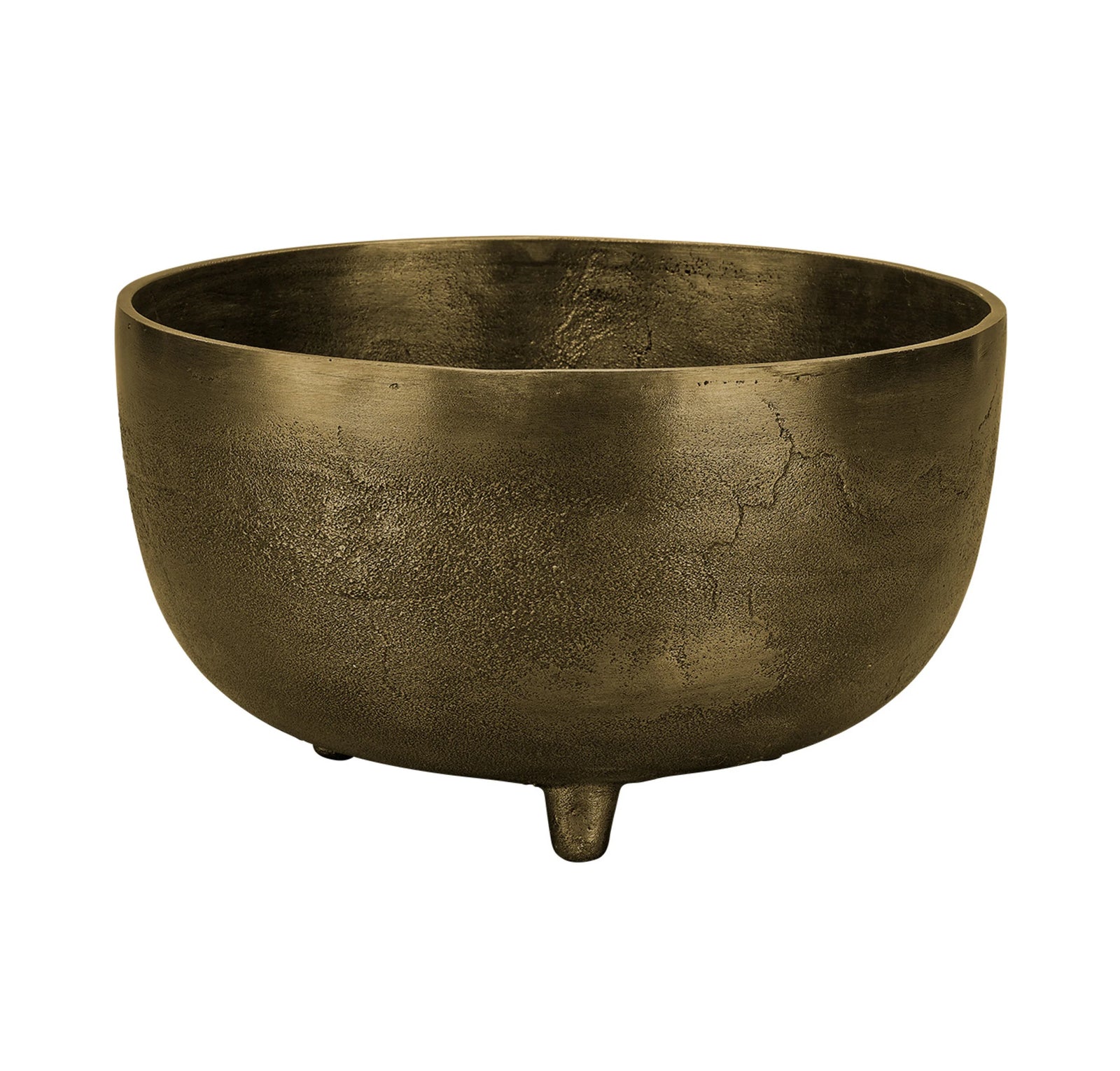 Jamie Young Relic Metal Large Footed Decorative Bowl DECORATIVE TRAYS, PLATES, + BOWLS