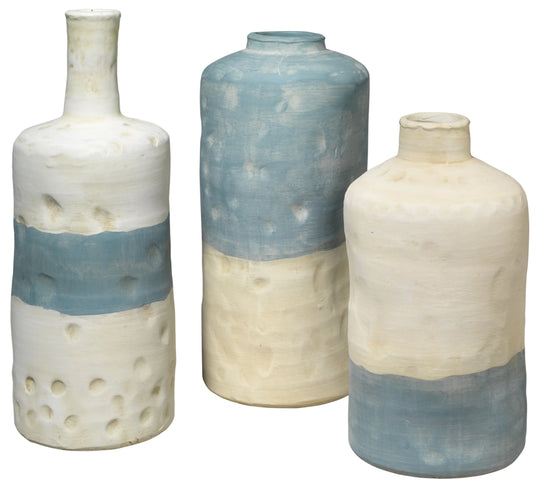 Jamie Young Sedona Ceramic Decorative Vessels (Set of 3) VASES, JARS, + BOTTLES