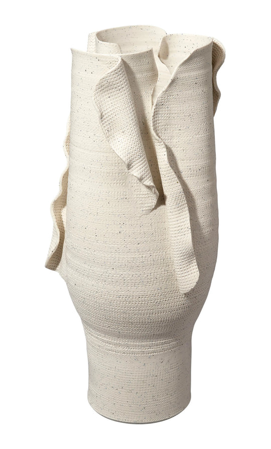 Jamie Young Severed Tall Porcelain Decorative Vessel VASES, JARS, + BOTTLES