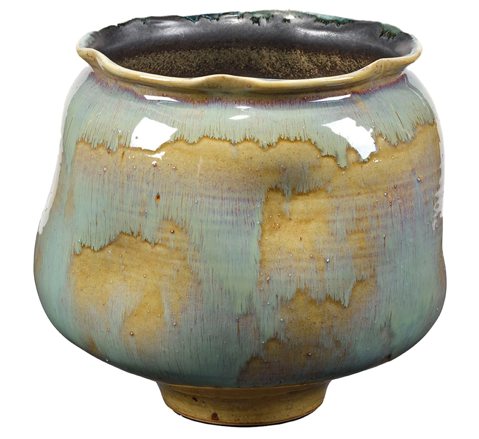 Jamie Young Seville Ceramic Decorative Basin VASES, JARS, + BOTTLES