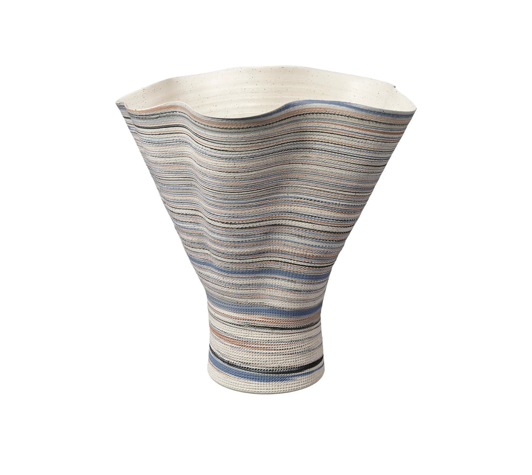 Splayed Porcelain Decorative Vase - AmericanHomeFurniture