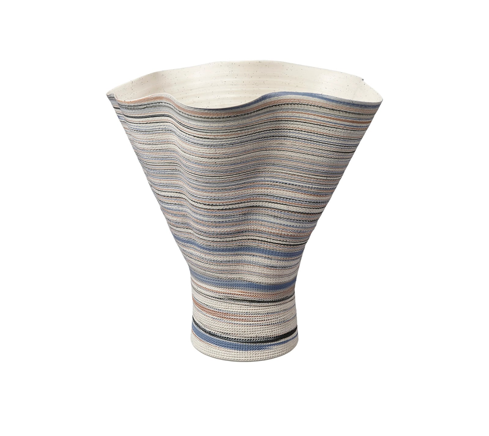 Jamie Young Splayed Porcelain Decorative Vase VASES, JARS, + BOTTLES
